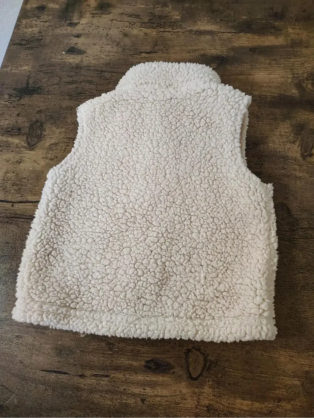 Unisex Baby Vest Winter Fall Ivory Beige 12 Mo